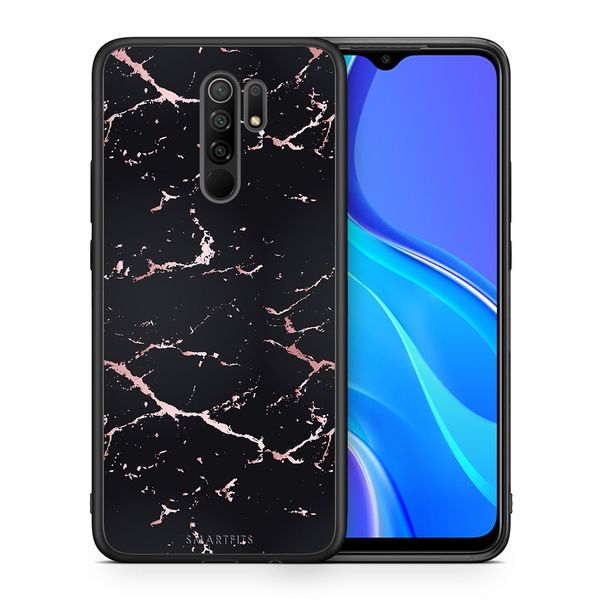 Smartfits Smartfits Marble Black Rosegold - Xiaomi Redmi 9/9 Prime θήκη
