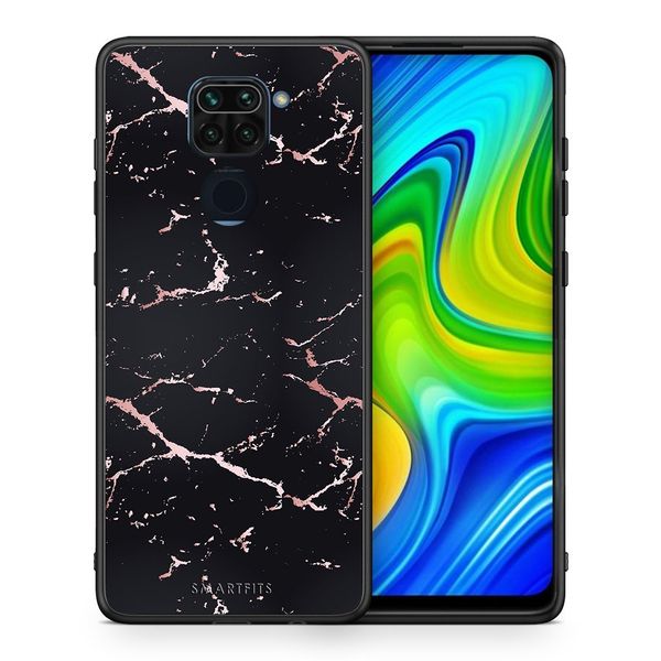 Smartfits Smartfits Marble Black Rosegold - Xiaomi Redmi Note 9 θήκη