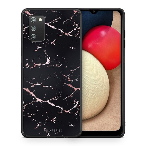 Smartfits Smartfits Marble Black Rosegold - Samsung A02s/M02s/F02s θήκη