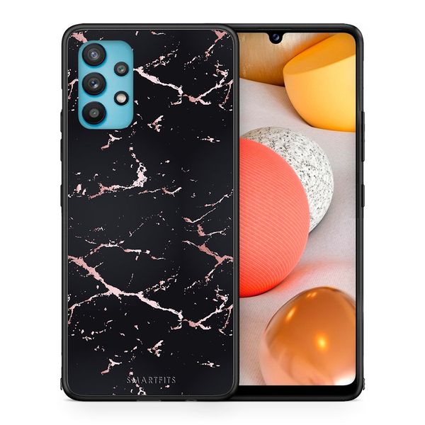 Smartfits Smartfits Marble Black Rosegold - Samsung A32 5G θήκη