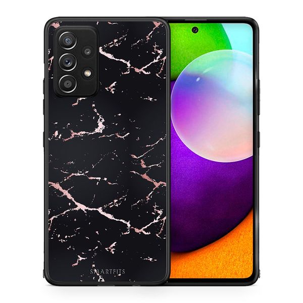 Smartfits Smartfits Marble Black Rosegold - Samsung A52/A52s/A52 5G θήκη