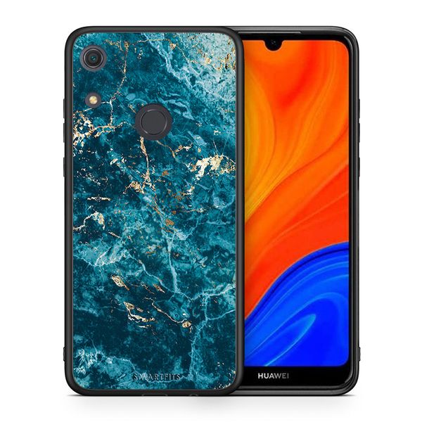 Smartfits Smartfits Marble Blue - Huawei Y6s θήκη