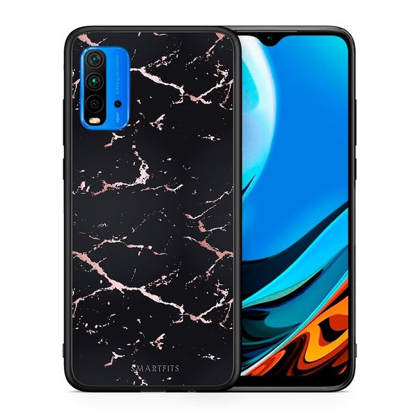 Smartfits Smartfits Marble Black Rosegold - Xiaomi Redmi 9T/Poco M3 θήκη