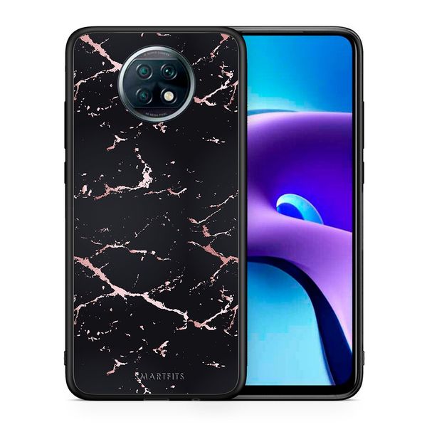 Smartfits Smartfits Marble Black Rosegold - Xiaomi Redmi Note 9T θήκη