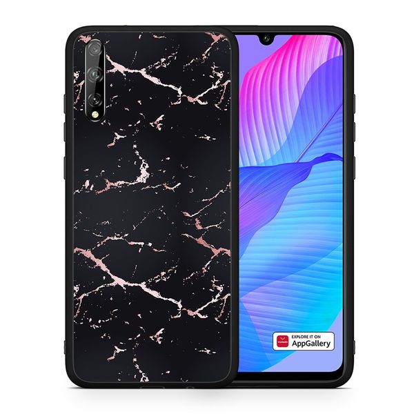 Smartfits Smartfits Marble Black Rosegold - Huawei P Smart S θήκη