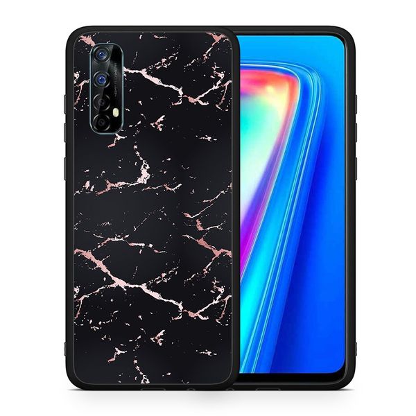 Smartfits Smartfits Marble Black Rosegold - Realme 7 θήκη