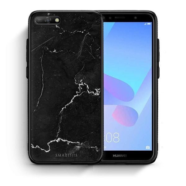 Smartfits Smartfits Marble Black - Huawei Y6 2018 θήκη