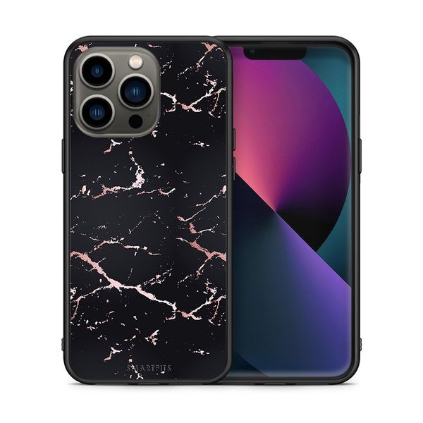 Smartfits Smartfits Marble Black Rosegold - iPhone 13 Pro θήκη