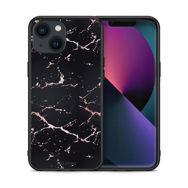 Smartfits Smartfits Marble Black Rosegold - iPhone 13 θήκη