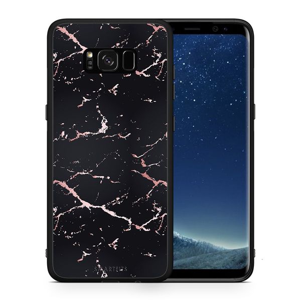 Smartfits Smartfits Marble Black Rosegold - Samsung S8 θήκη