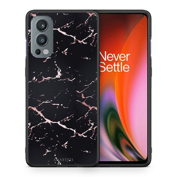 Smartfits Smartfits Marble Black Rosegold - OnePlus Nord 2 5G θήκη
