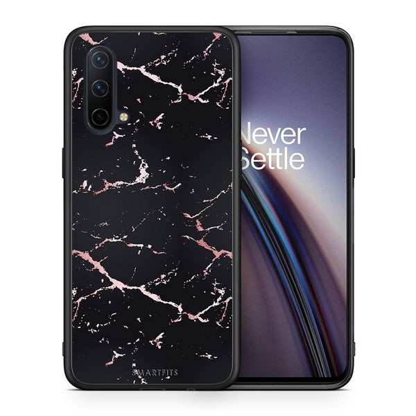 Smartfits Smartfits Marble Black Rosegold - OnePlus Nord CE 5G θήκη