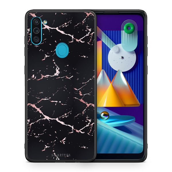 Smartfits Smartfits Marble Black Rosegold - Samsung A11/M11 θήκη
