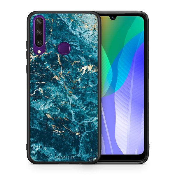 Smartfits Smartfits Marble Blue - Huawei Y6p θήκη