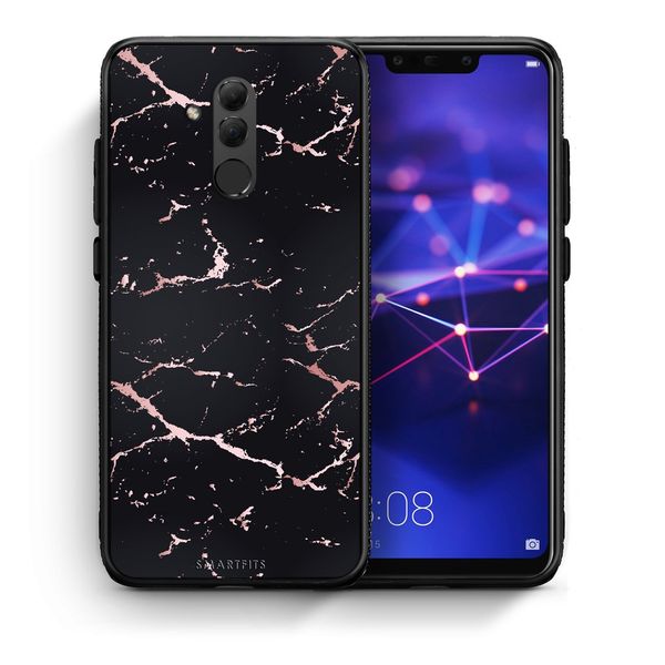 Smartfits Smartfits Marble Black Rosegold - Huawei Mate 20 Lite θήκη