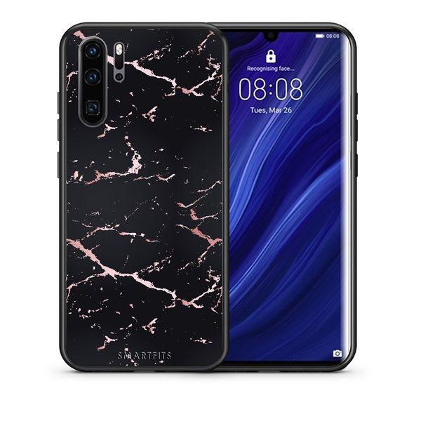 Smartfits Smartfits Marble Black Rosegold - Huawei P30 Pro θήκη