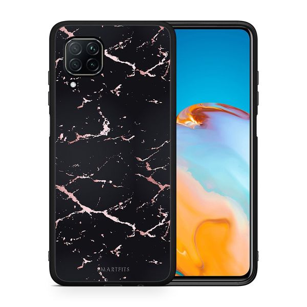 Smartfits Smartfits Marble Black Rosegold - Huawei P40 Lite θήκη