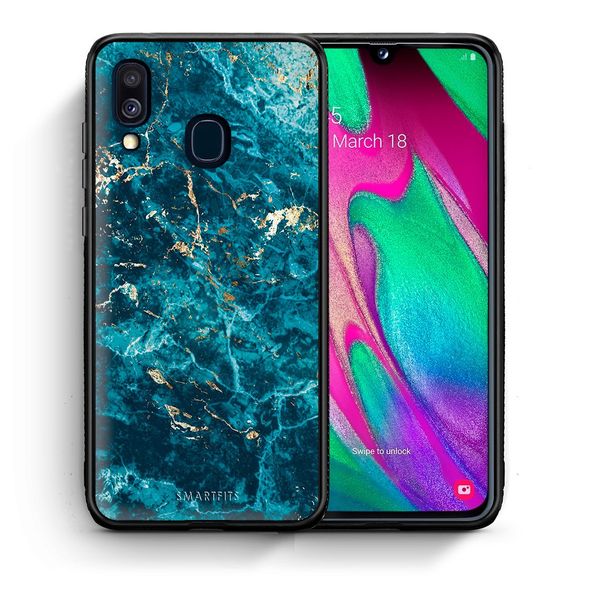 Smartfits Smartfits Marble Blue - Samsung A40 θήκη