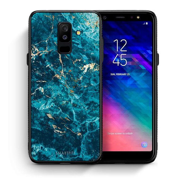 Smartfits Smartfits Marble Blue - Samsung A6+ 2018 θήκη
