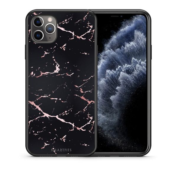 Smartfits Smartfits Marble Black Rosegold - iPhone 11 Pro θήκη