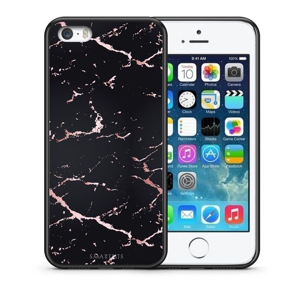 Smartfits Smartfits Marble Black Rosegold - iPhone 5/5s/SE θήκη