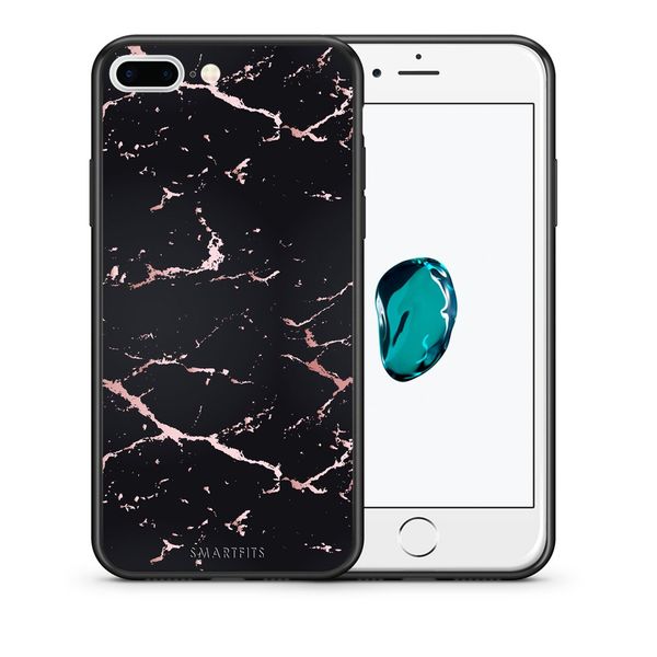 Smartfits Smartfits Marble Black Rosegold - iPhone 7 Plus/8 Plus θήκη