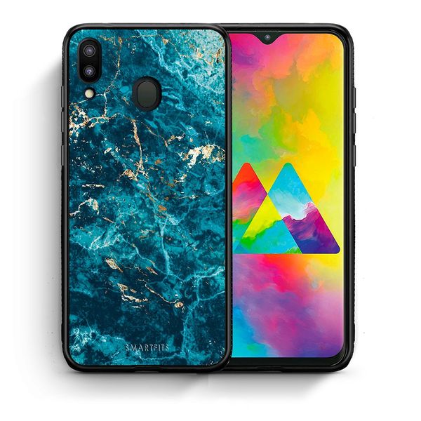 Smartfits Smartfits Marble Blue - Samsung M20 θήκη