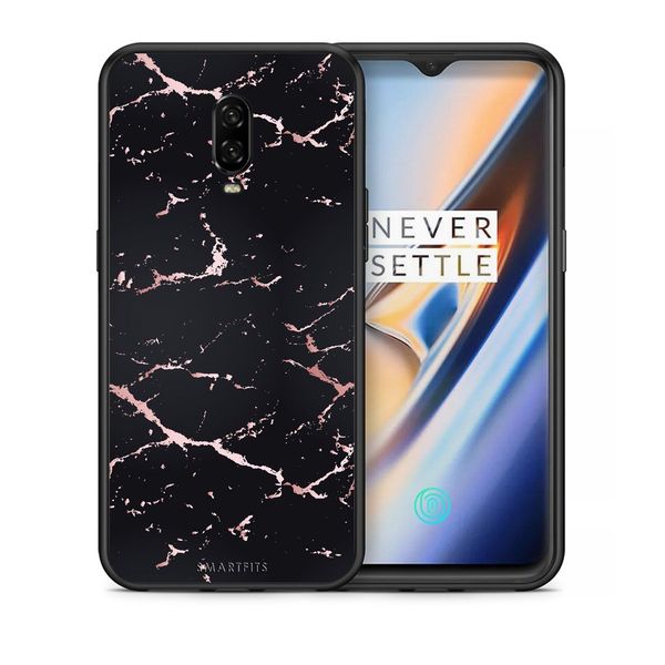 Smartfits Smartfits Marble Black Rosegold - OnePlus 6T θήκη