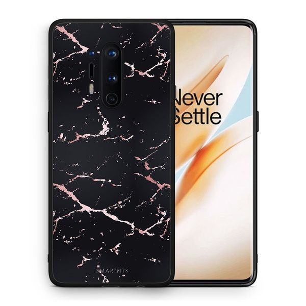 Smartfits Smartfits Marble Black Rosegold - OnePlus 8 Pro θήκη