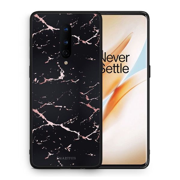 Smartfits Smartfits Marble Black Rosegold - OnePlus 8 θήκη
