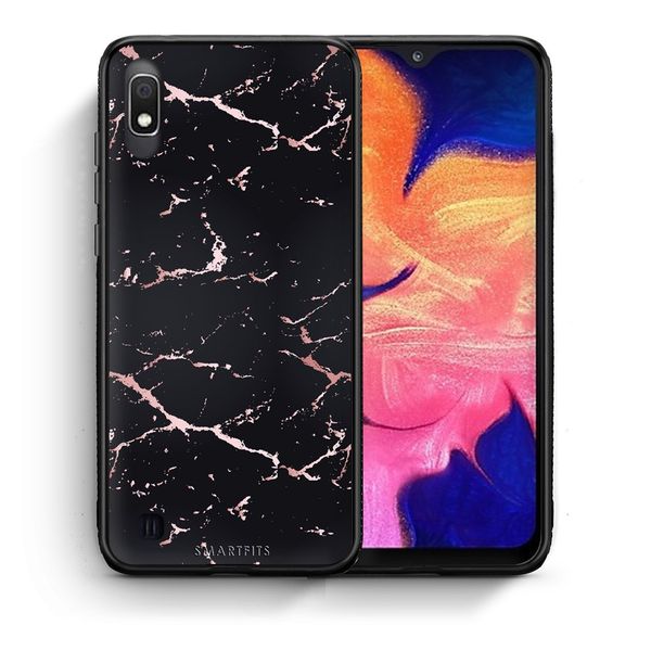 Smartfits Smartfits Marble Black Rosegold - Samsung A10 θήκη