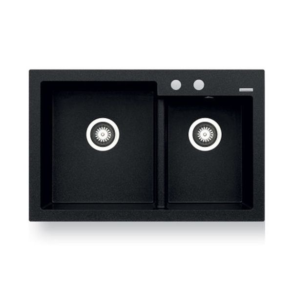 Pyramis Pyramis Diplos 79x51 1 3/4B Graphite Νεροχύτης Κουζίνας