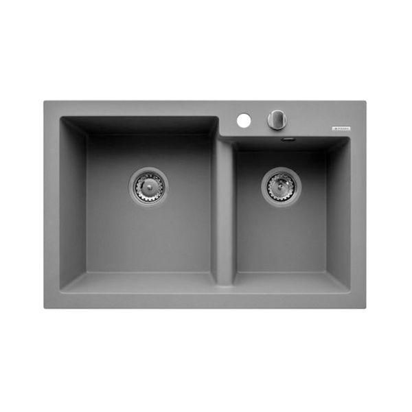 Pyramis Pyramis Diplos 79x51 1 3/4B Grey Μπαταρία Κουζίνας