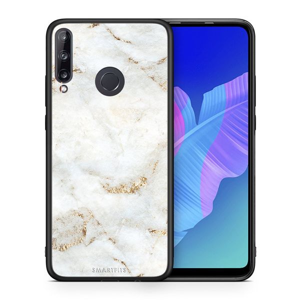 Smartfits Smartfits White Gold Marble - Huawei P40 Lite E θήκη