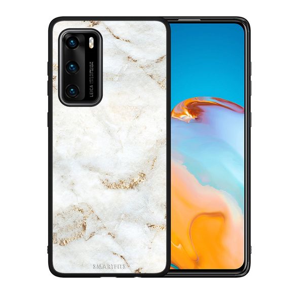 Smartfits Smartfits White Gold Marble - Huawei P40 θήκη