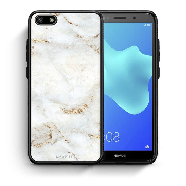 Smartfits Smartfits White Gold Marble - Huawei Y5 2018/Honor 7S θήκη