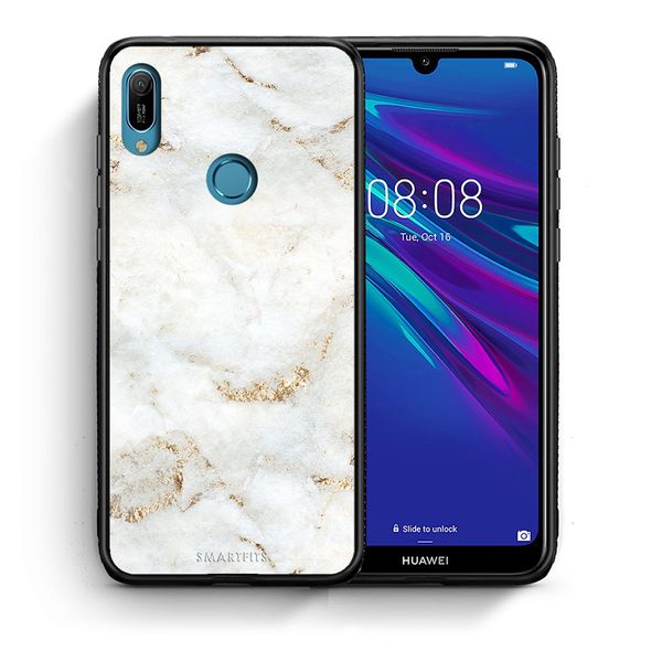 Smartfits Smartfits White Gold Marble - Huawei Y6 2019 θήκη