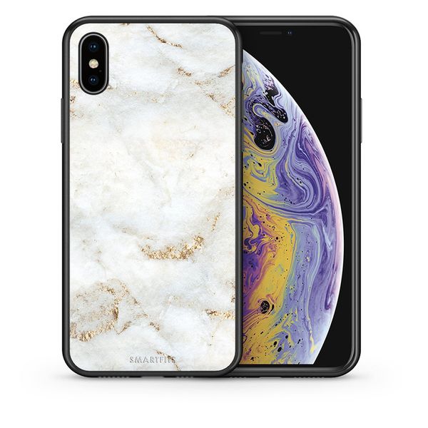 Smartfits Smartfits White Gold Marble - iPhone Xs Max θήκη