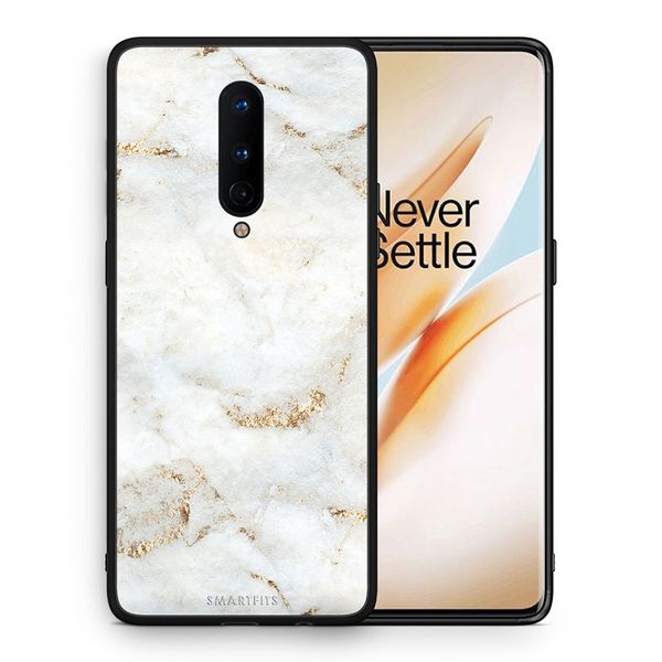 Smartfits Smartfits White Gold Marble - OnePlus 8 θήκη