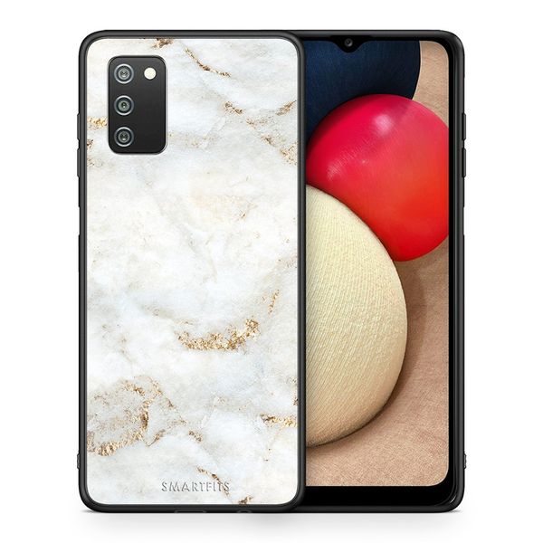 Smartfits Smartfits White Gold Marble - Samsung A02s/M02s/F02s θήκη