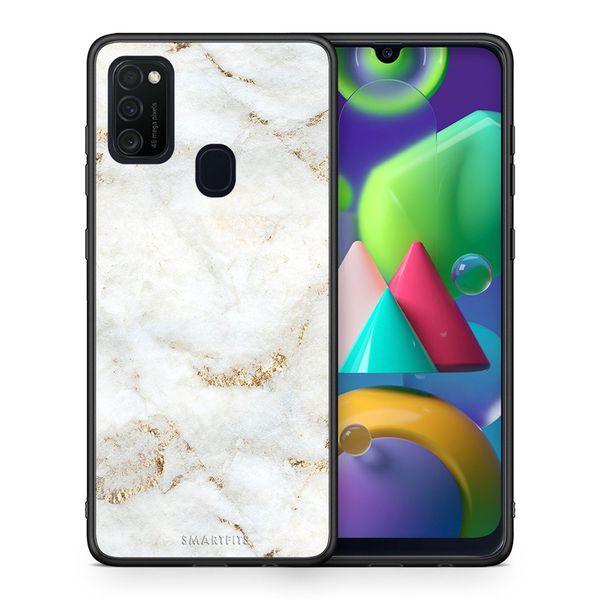 Smartfits Smartfits White Gold Marble - Samsung M21/M31 θήκη