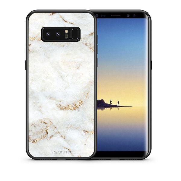 Smartfits Smartfits White Gold Marble - Samsung Note 8 θήκη