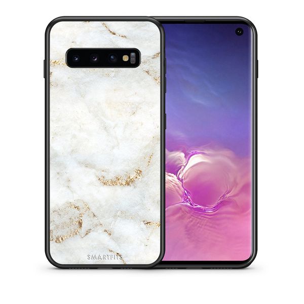 Smartfits Smartfits White Gold Marble - Samsung S10 θήκη