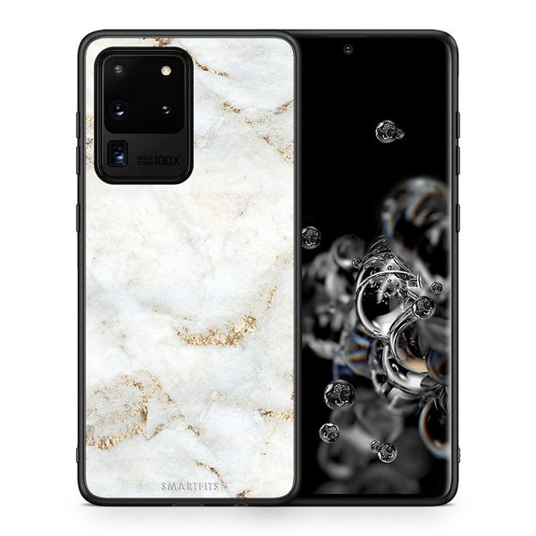 Smartfits Smartfits White Gold Marble - Samsung S20 Ultra θήκη