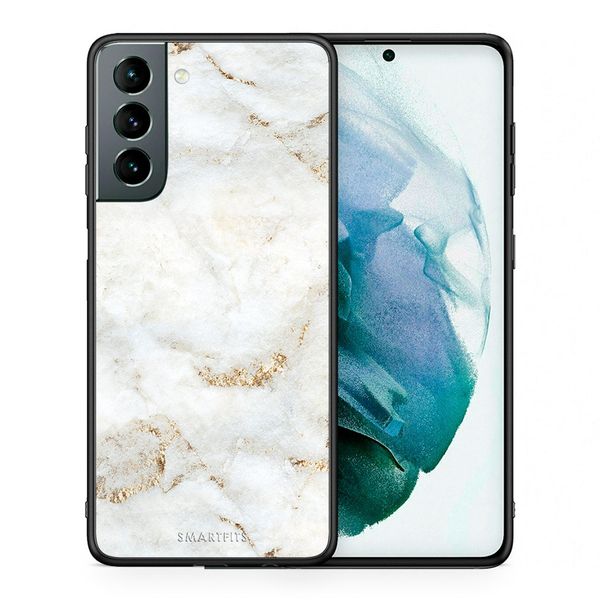 Smartfits Smartfits White Gold Marble - Samsung S21 θήκη