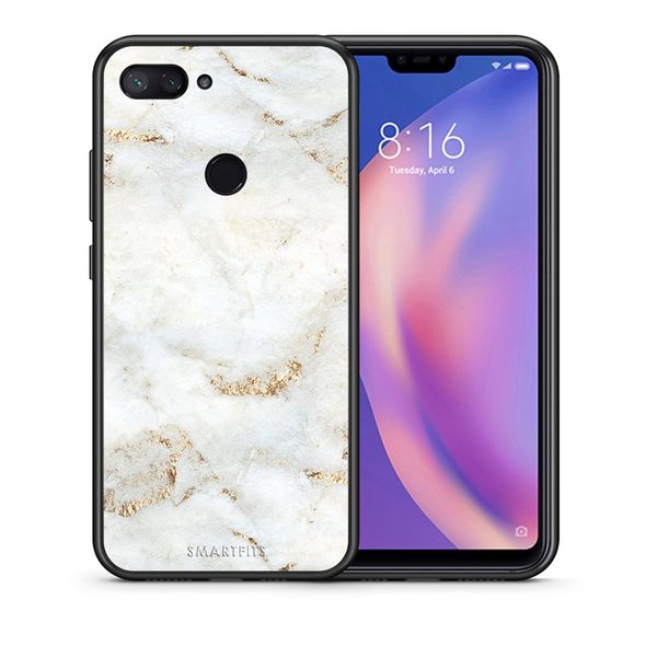 Smartfits Smartfits White Gold Marble - Xiaomi Mi 8 Lite θήκη