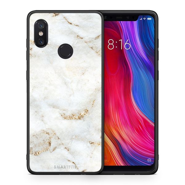 Smartfits Smartfits White Gold Marble - Xiaomi Mi 8 θήκη