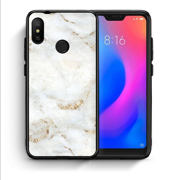 Smartfits Smartfits White Gold Marble - Xiaomi Mi A2 Lite θήκη