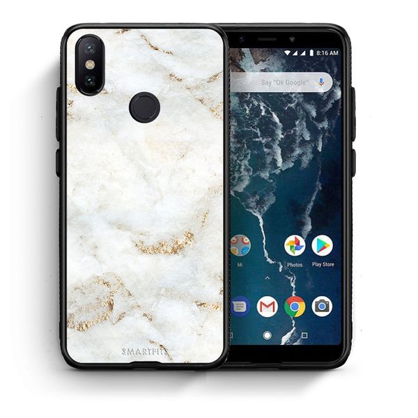 Smartfits Smartfits White Gold Marble - Xiaomi Mi A2 θήκη