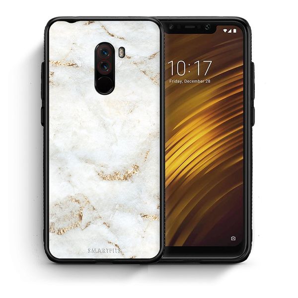 Smartfits Smartfits White Gold Marble - Xiaomi Pocophone F1 θήκη